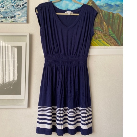 Banana Republic Dresses & Skirts - 3/$25 Banana Republic Smocked Navy striped dress
